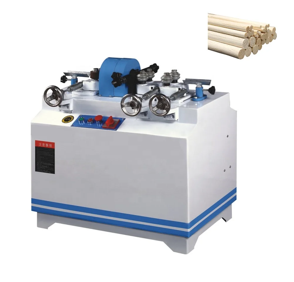 

Woodworking Round Rod Milling Machine Rounding Cut Square Wood Double Feeding Single Discharging Wooden Rod Stick Shaper Moulder