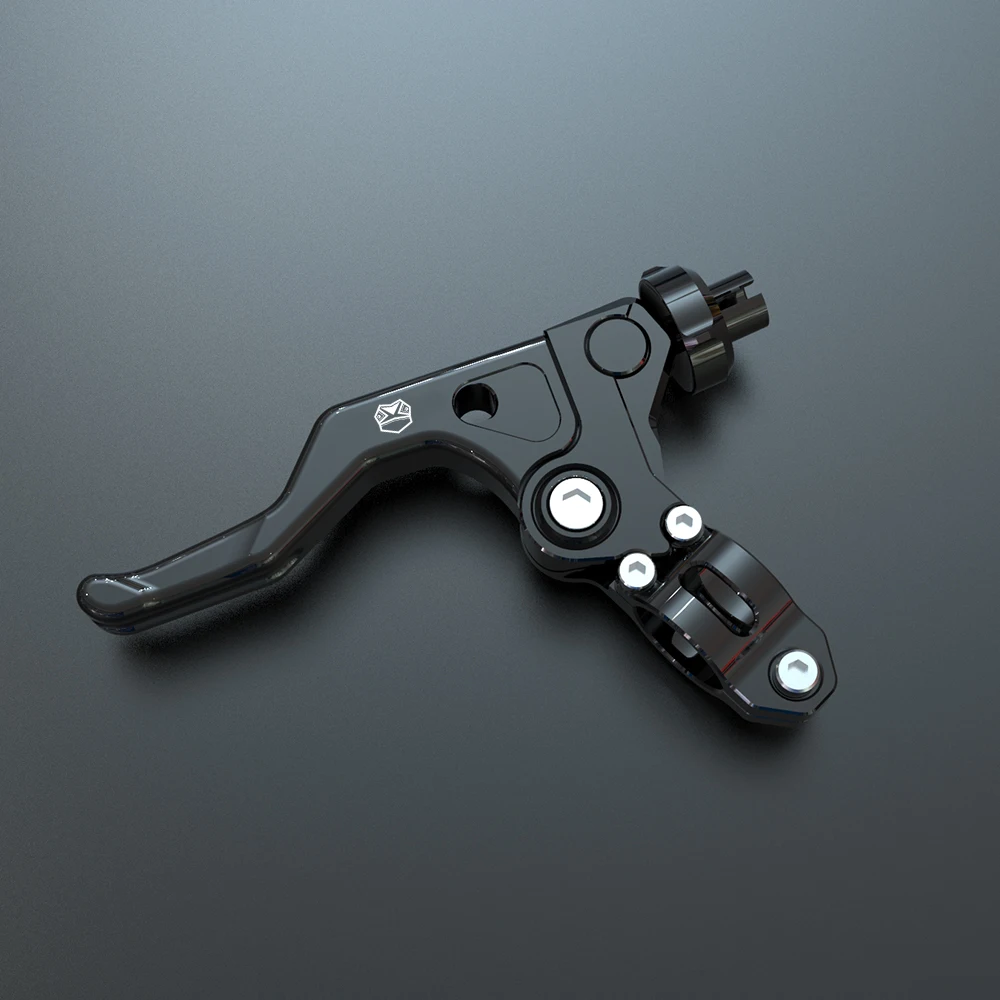 CNC Aluminum Short Stunt Clutch Lever Easy Pull Cable Wire Adjuster System Assembly Handle For Kawasaki KX450F KX 450F 2006-2018