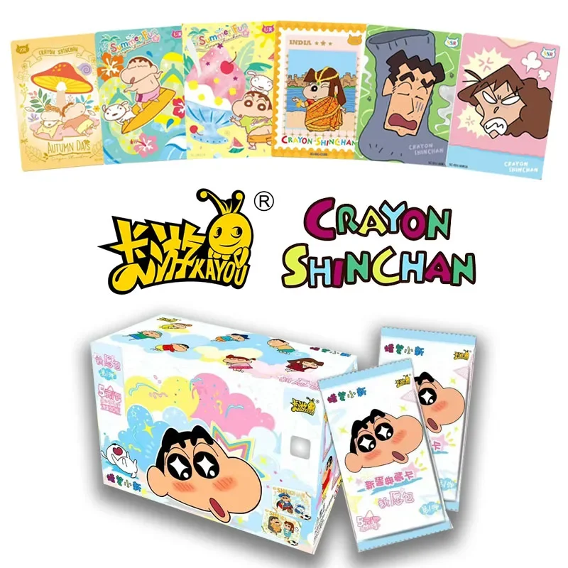 KAYOU Vol.1 Crayon Shin-chan карты Новая сумка для желаний Аниме Коллекционные карты Mistery Box Настольные игры Игрушки Подарки на день рождения для детей