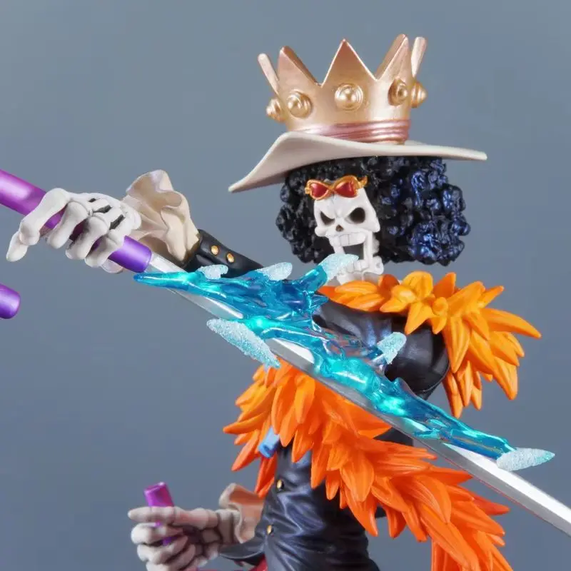 

Горячая 33 см/12,99 дюйма, цельная аниме-фигурка Brook, фигурки героев, ПВХ Burukku, статуя, настольная декоративная коллекция, модель игрушки, подарки