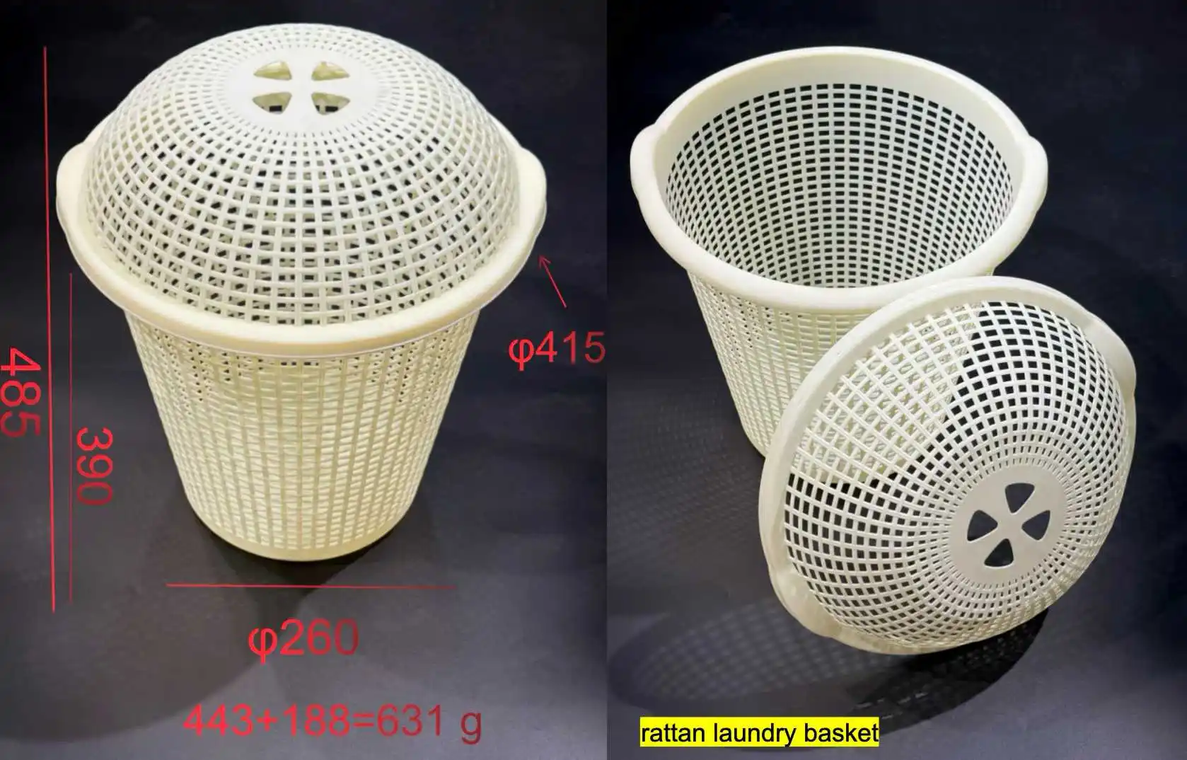 New Molds for Dirty Clothes Baskets Are for Sale