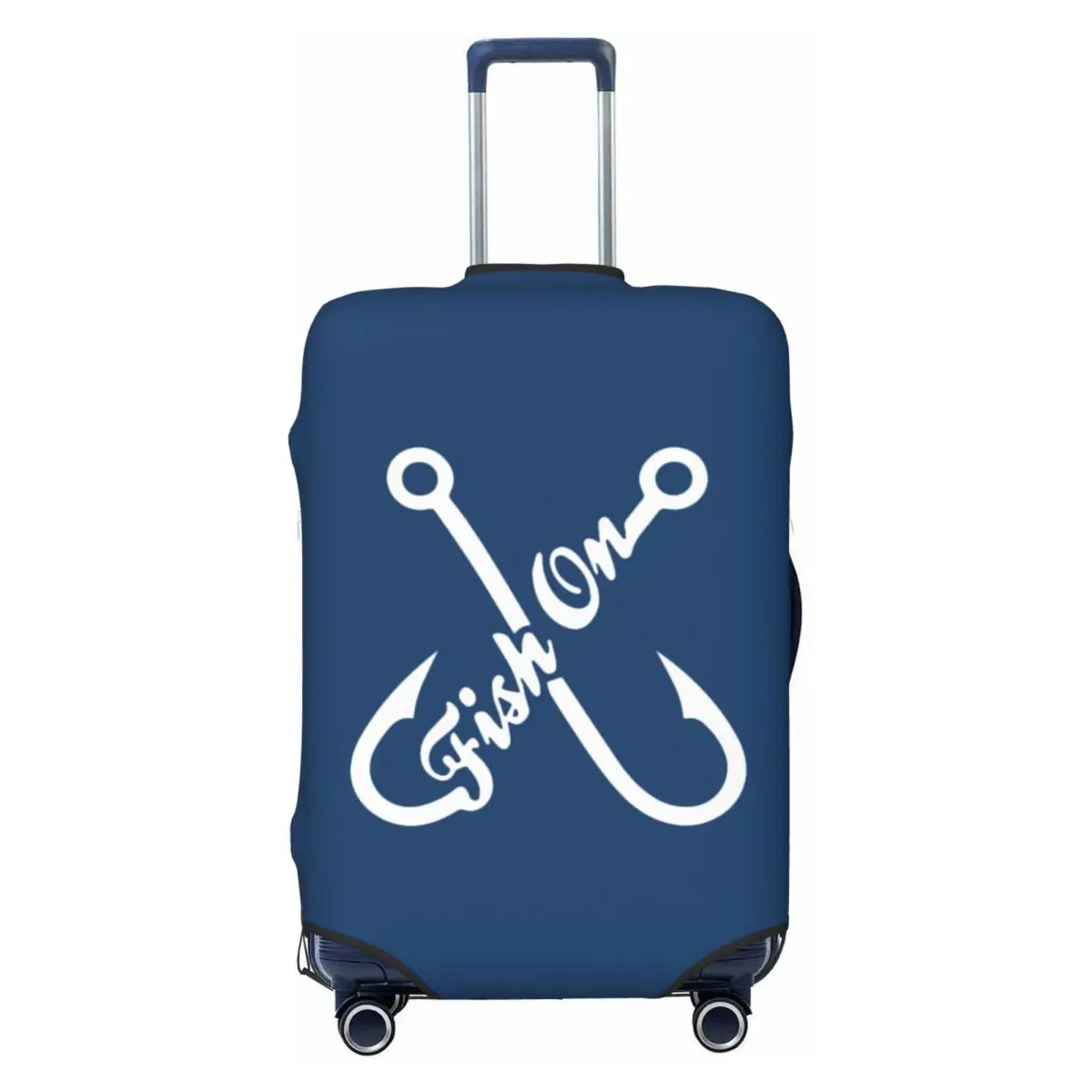 

Custom Funny Fishing Fish On Luggage Cover Protector Cute Travel Suitcase Covers for 18-32 Inch
