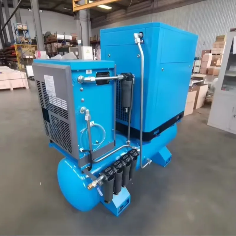 Customized Good Quality Rotary Screw Air Compressor 7 8 10 12 13bar 10HP 15HP 20HP 7.5w 11kw 15kw Screw Air Compress