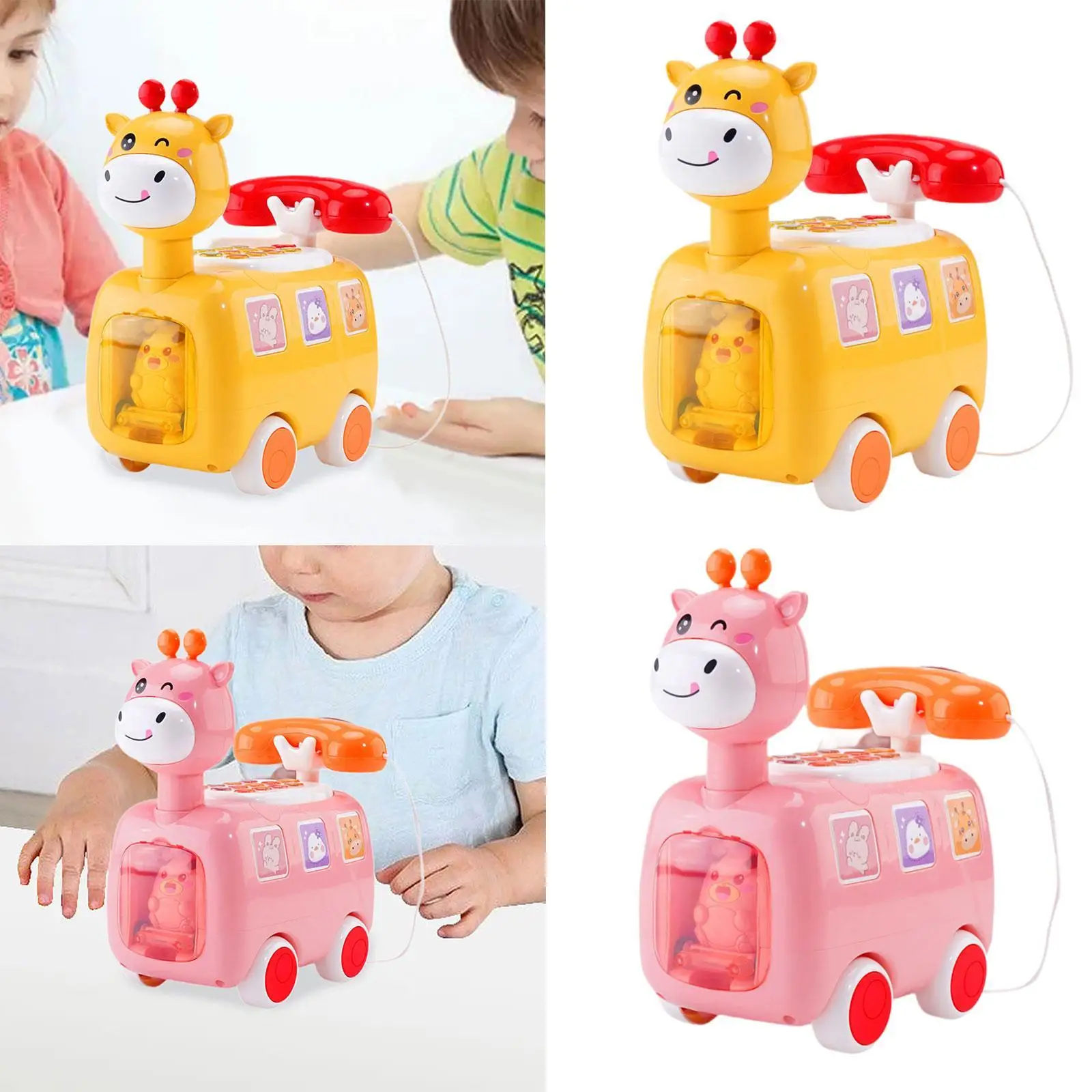 Telephone Toy Learning Baby Phone for Early Education Boy Girl Preschool