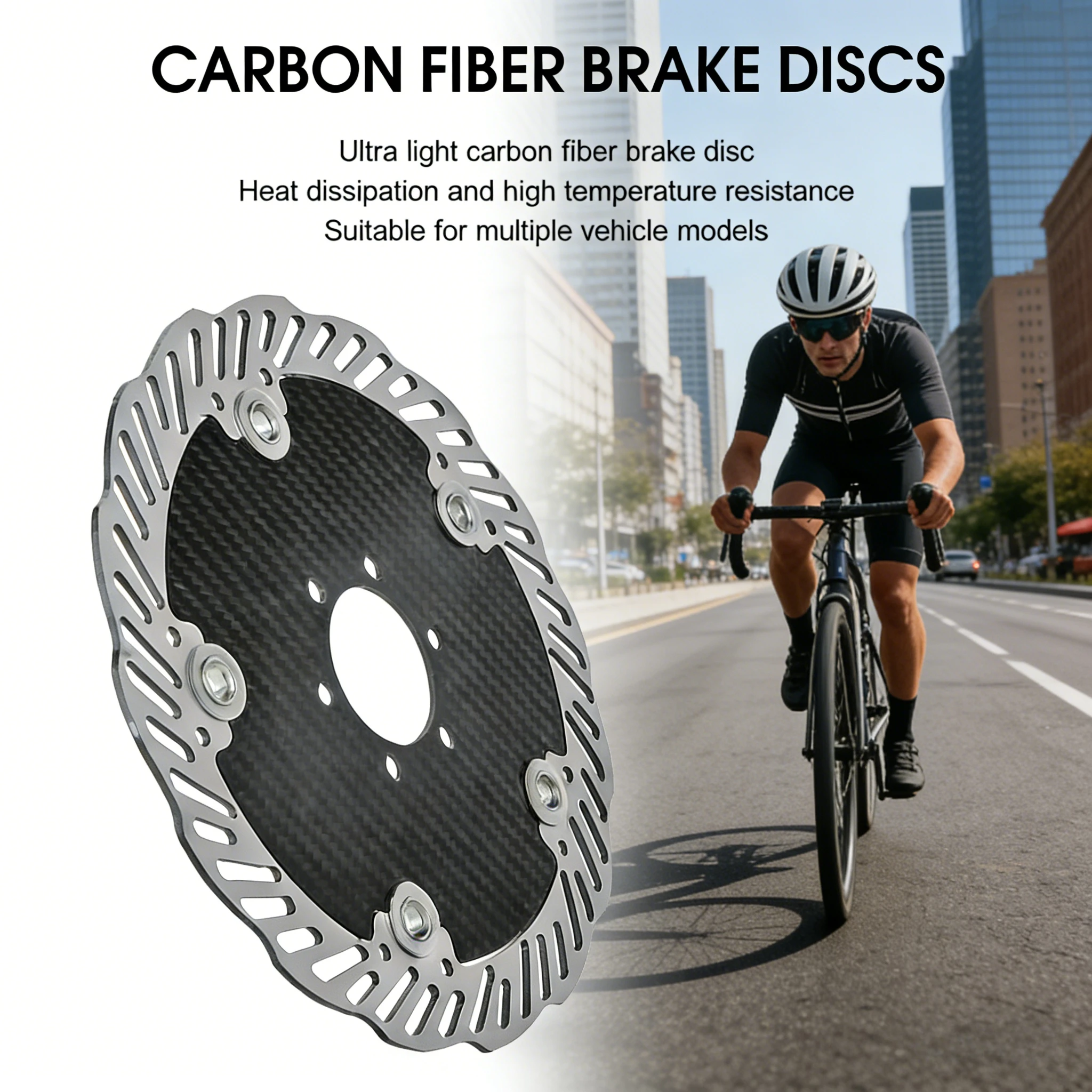 

Тормозной диск из углеродного волокна 140/160 мм, высокопрочный, легкий, плавающий ротор, шестипривинтовое крепление Center Lock для горных и шоссейных велосипедов, аксессуары для велосипедов.