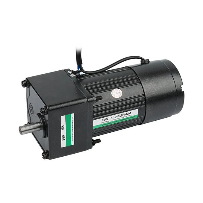 40W 5IK40GN-CM 5GN10K 속도 제어 모터 10.5N/m 토크 IP55 섬유 기계용 방적 CE LVD 1500RPM 1년 보증