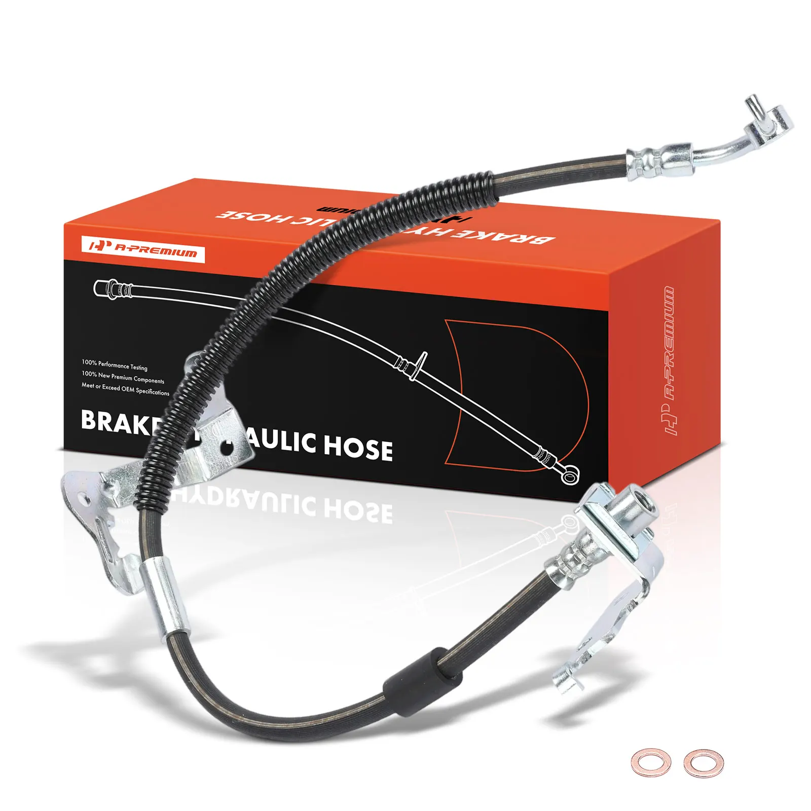 A-Premium Rear Passenger Side Brake Hydraulic Hose for Ford Explorer 2020-2023 Lincoln Aviator 2020-2023
