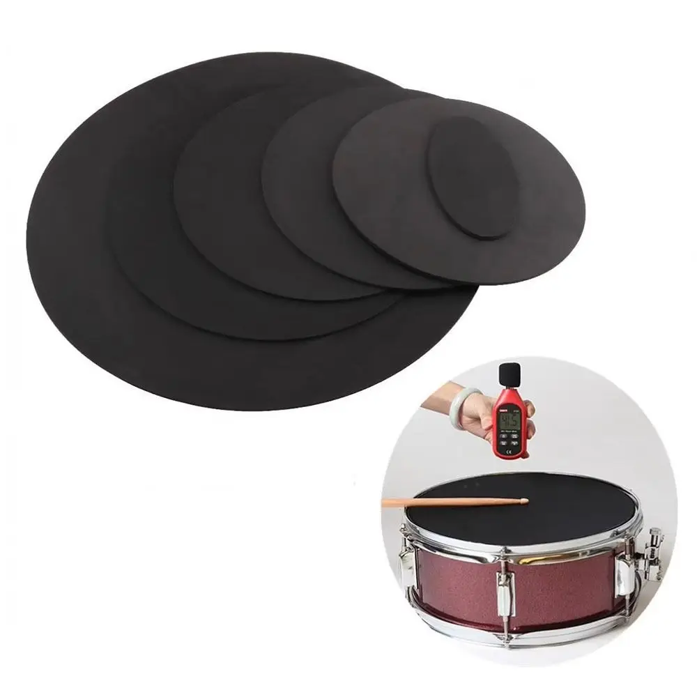 Music Practice Noise Reduction Drum Soundproofing Pad Rubber Foam for Jazz Snare Electronic Dumb Drum Sound Off Practice Pad