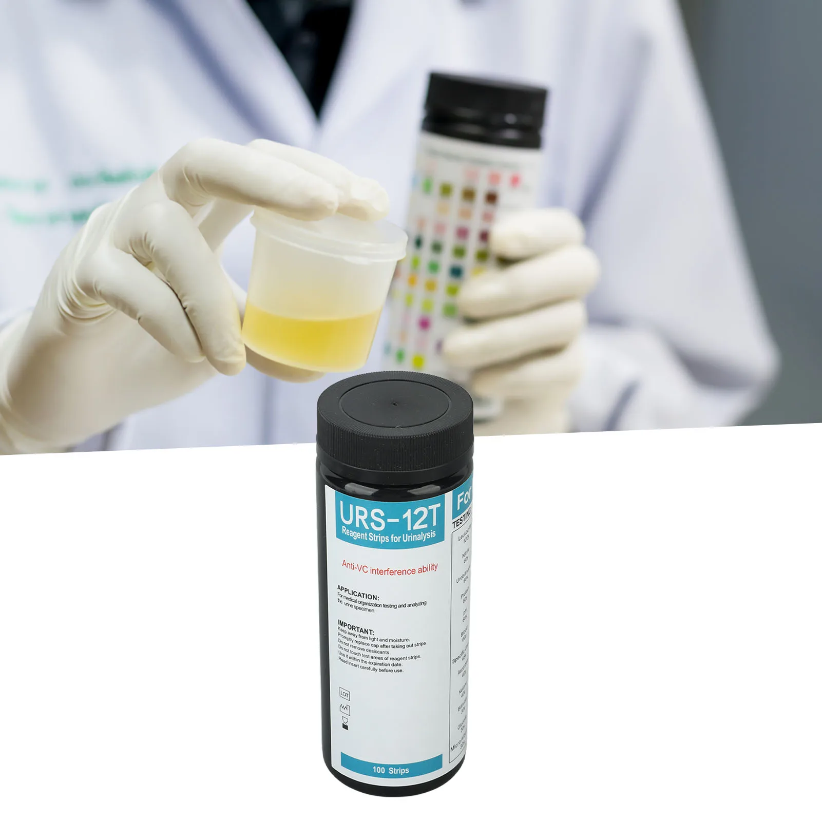 Urine Test Strips Glucose Test Strips 2 Years Guarantee 12 Tests User Friendly for Laboratory