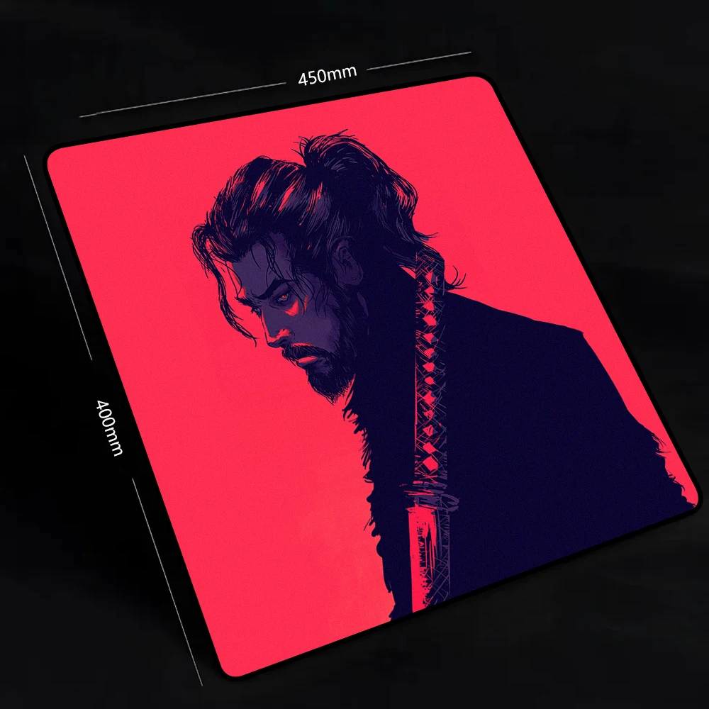 Game Professional Japanese Samurai Gaming Mouse Pad 45*40cm Waterproof Surface Rubber Mouse Pad Gamer Computer Mouse Mat Deskmat