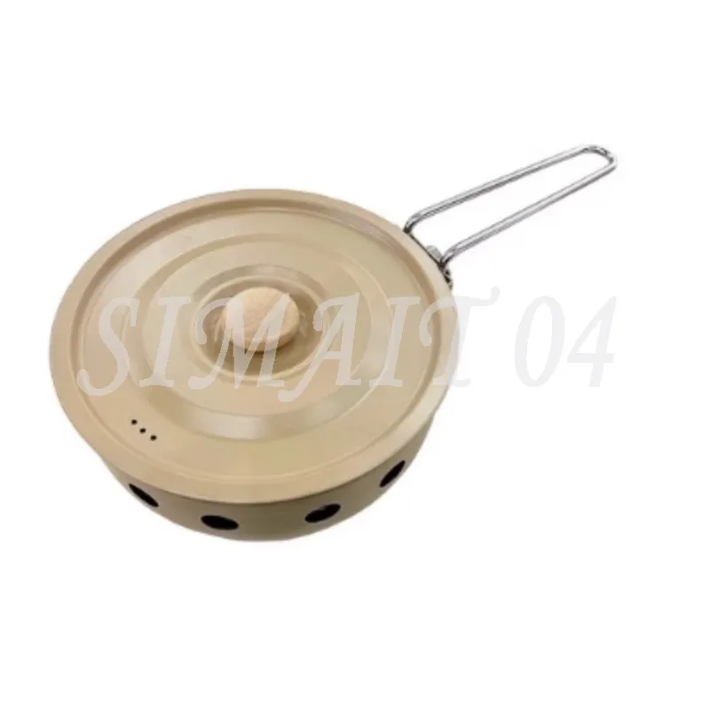 

Portable Outdoor Camping Gas Stove Stainless Steel Butane Gas Cooker with Pot for Hiking Picnics Tourist Cooking