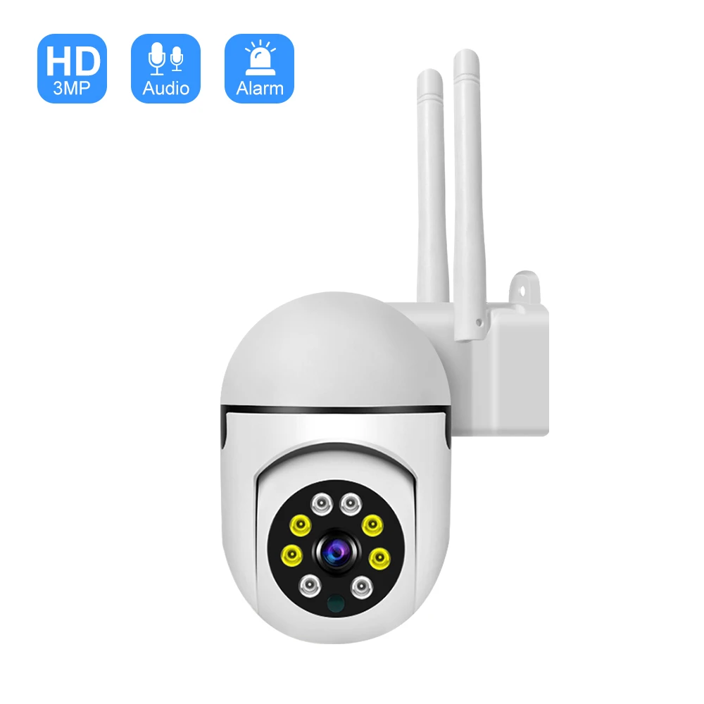 1080P Mini Outdoor Wireless WiFi PTZ Camera 360° Spherical IP Security Camera Home Monitoring Surveillance Camera