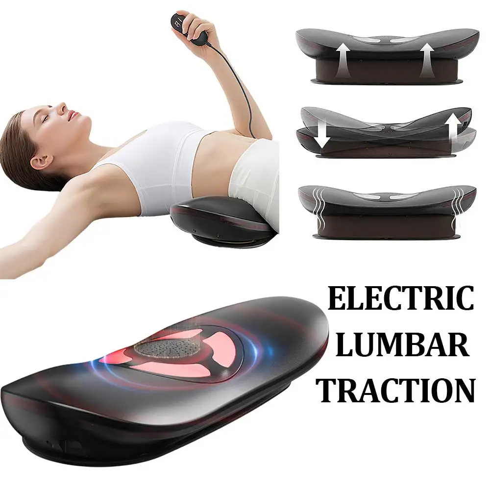 

Электрическое устройство для вытяжения поясницы, высокочастотный вибрационный массаж, поддержка талии, позвоночника, массажная машина для спины, снимает усталость