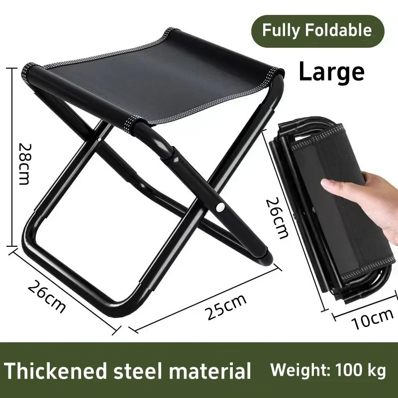 Portable Folding Chair Bench Fishing Stool Travel Camping Horse Stool Stools Train Subway Queuing Portable Stools Outdoor Tool  Factory Direct Wholesale, Affordable Bulk Price Cost-effective Bulk Price
