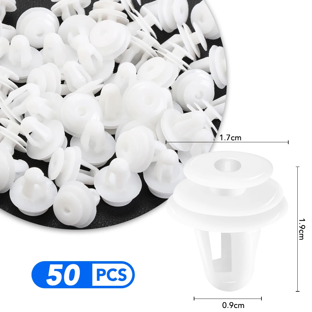50pcs 9mm Loch Tür verkleidung Clips Auto Befestigungs clip für Toyota Hilux Vios Avanza Corolla 4 Läufer Camry Rav4 Prius Tacoma