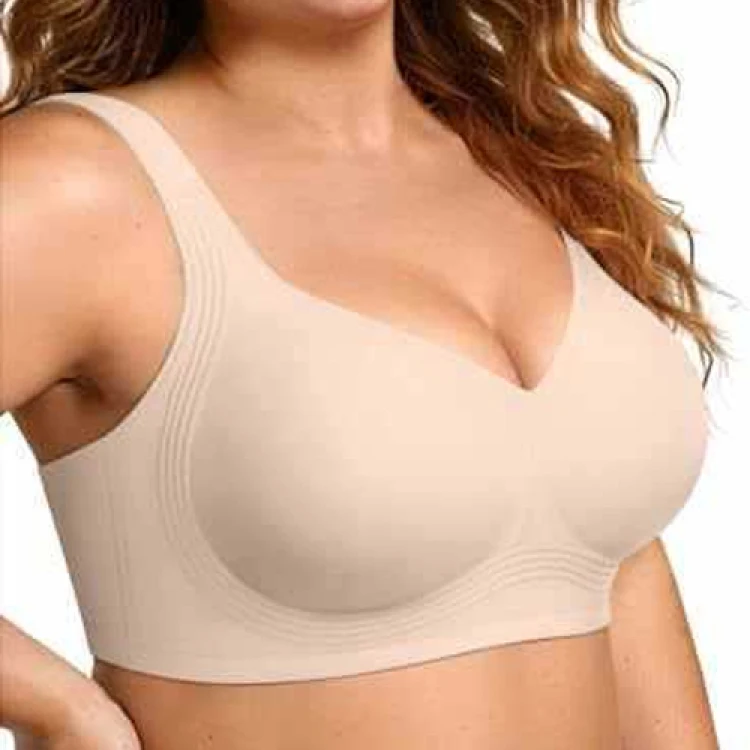 Naadloze damesbeha, verwijderbare pads Draadloze bralette, comfortabele volledige dekking, ideaal voor dagelijks gebruik in vrijetijdskleding