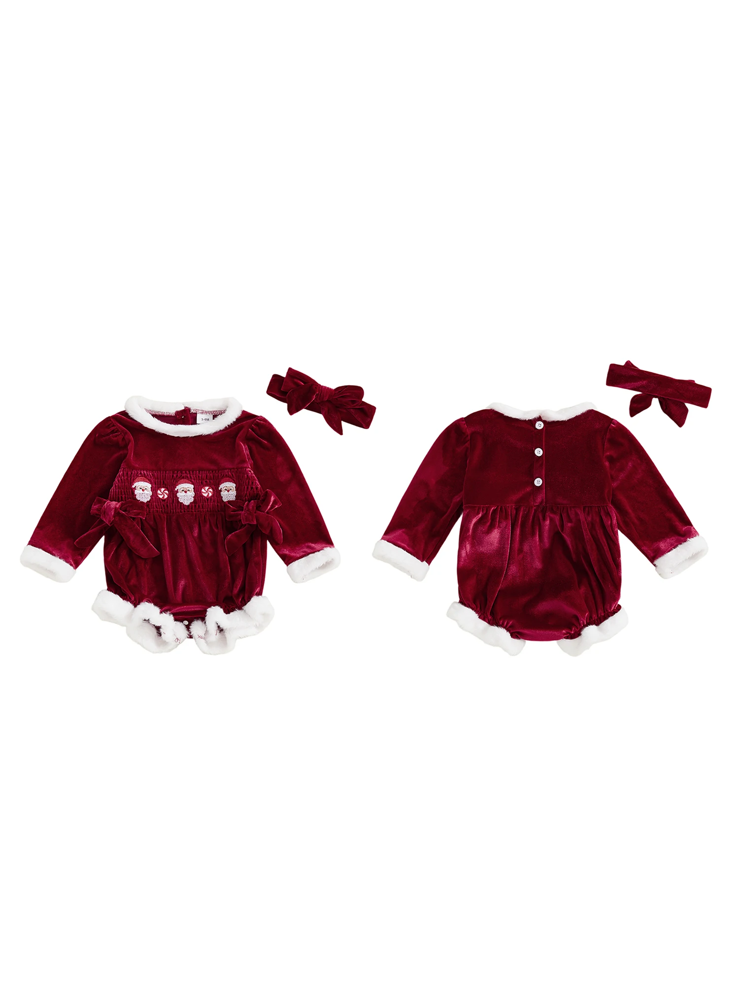 

Toddler Boy Christmas Outfit Reindeer Applique Long Sleeve Cotton Romper Pants Hat 3 Piece Set Holiday Costume