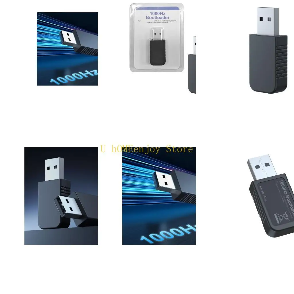 B0KF USB Plug And Play Adapter Keyboard Mouse Converters 1000Hz Polling Rate