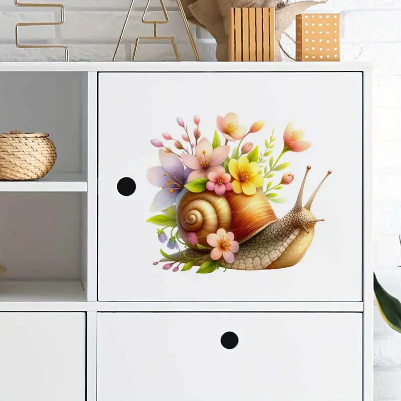 Snail Stickers Wall Sticker Bathroom Toilet Decor Living Room Cabinet  Refrigerator Home Decoration Decals S282