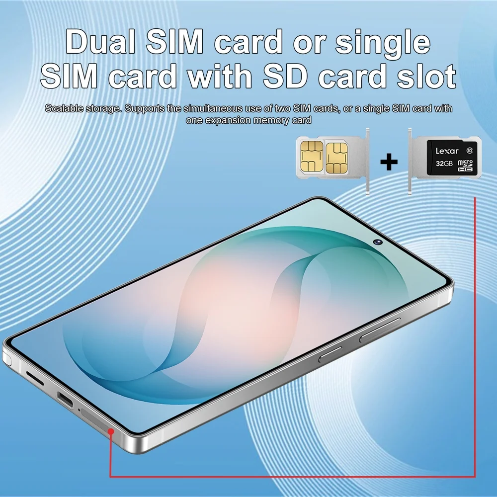 K-Touch Smartphone C27 ultra 5G Cell Phone 7.3 Inch 7800mAh Battery Mobile Phones Android Full Display 48MP Camera 22GB RAM 2TB ROM Face ID Unlocked Android 15 Cell Phone with FM Radio GPS