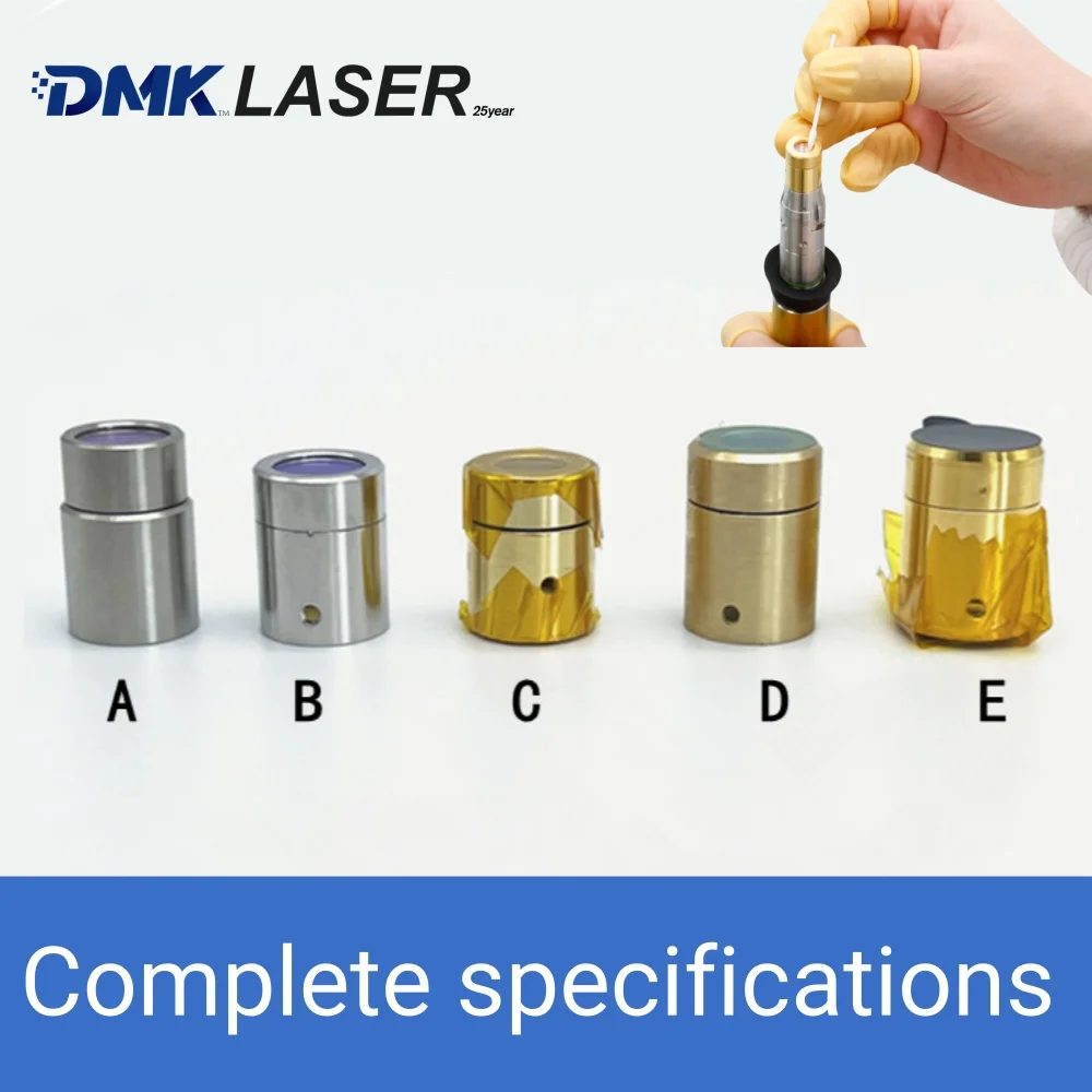 DMK MAX QBH laser Protective Cap Windows Crystal Gold/Silver D12.8 D12.9 For Welding Cutting Laser Source Optical Fiber Cable