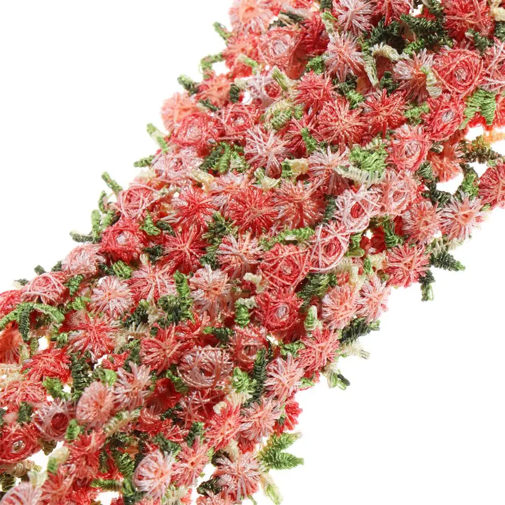 DIY Craft Sewing Polyester Ribbons Fabric Trim Water soluble Flower Lace Trim Embroidered