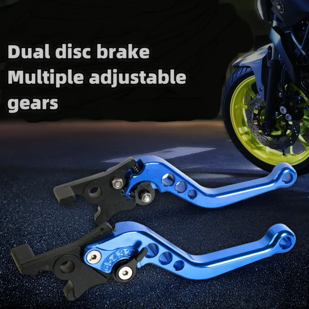Universal For YAMAHA Honda Suzuki CNC Motorcycle Adjustable Brake Clutch Levers Motorbike Brake Lever Handle Bar Motor Grips
