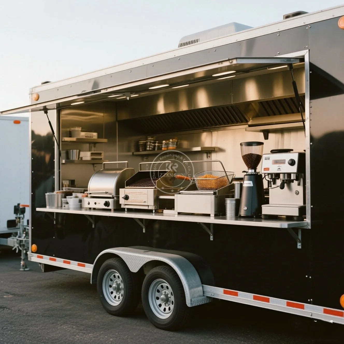 

Concession Mobile Hot Dog Cart Fast Food Trailer Fully Equipped Street Pizza Ice Cream Cart Custom Food Truck For Sale