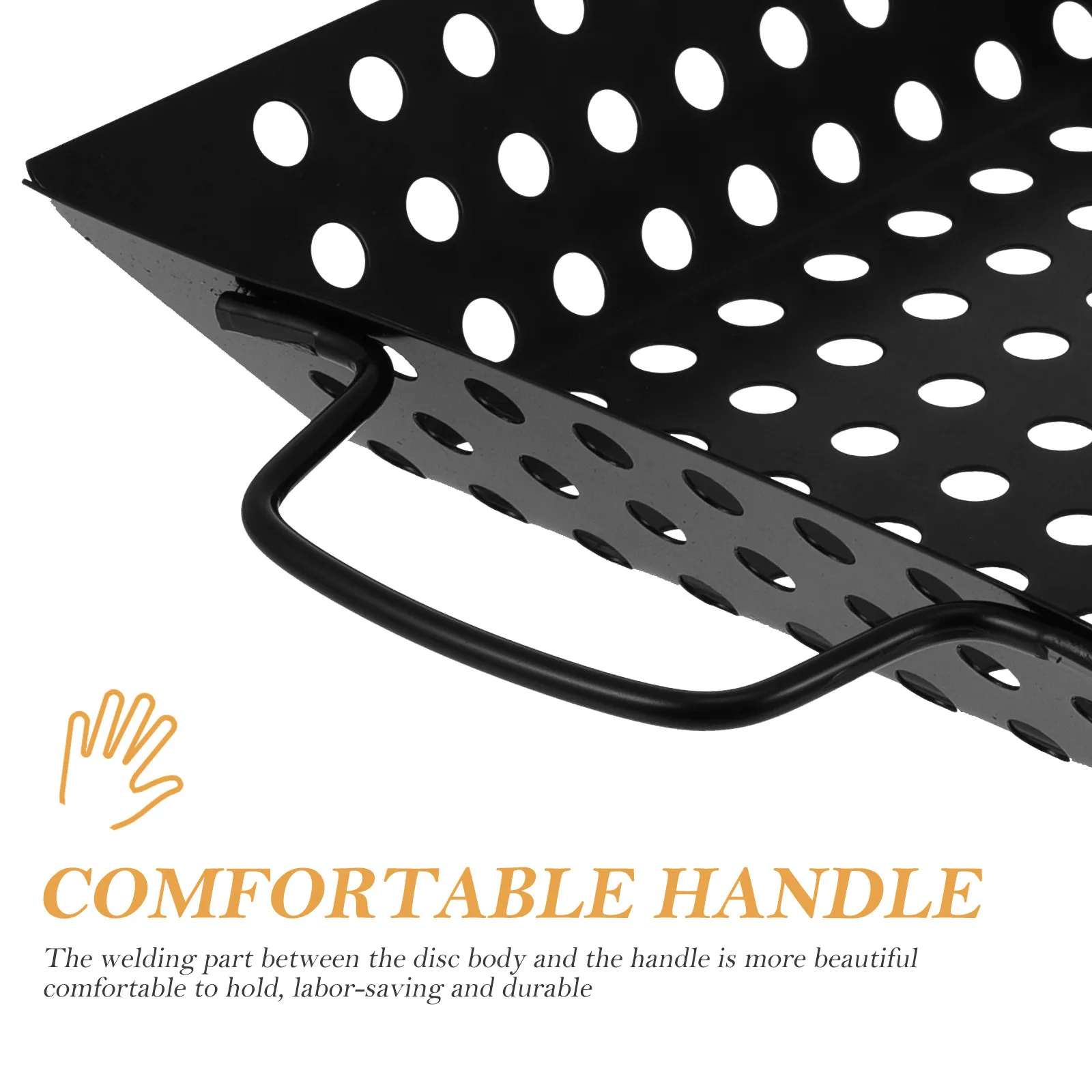 

Large Non-Stick Bbq Grill Pan Heat-Resistant Barbecue Plate for Outdoor Grilling and Baking Drain Hole Grill Tray Bakeware