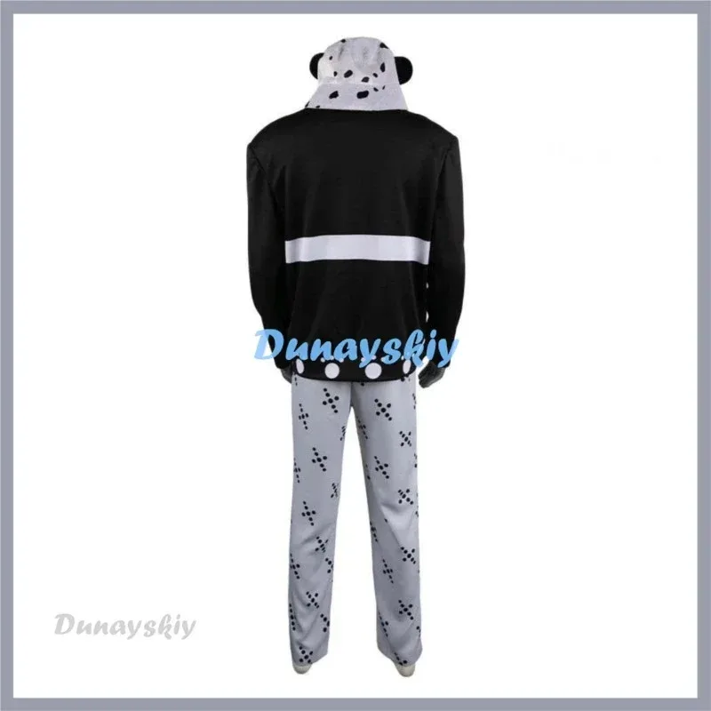 DY2025 أنيمي بارثوليميو كوما تأثيري حلي شربات Royaume Pacifiste معطف أسود قبعة موحدة مجموعة كاملة الكبار