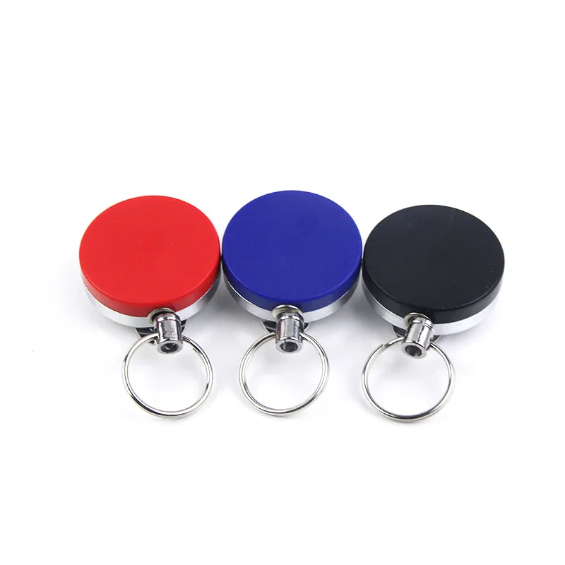 

10 Pieces Outdoor Semi Metal 4Cm Easy Pull Buckle Anti-theft Telescopic Buckle Card Holder Retractable Badge Nurse Accessories