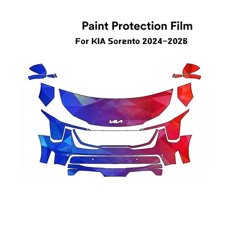 

For KIA Sorento 2024 2025 2026 TPU Pre-cut PPF Kit Scratch-resistant Transparent Front Bumper Hood Engine Protective Film