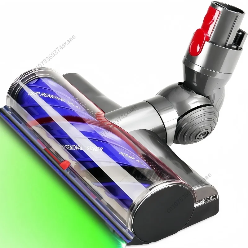 Direktantrieb-Bürstenkopf für Dyson V10 V11 V7 V8 V15 Staubsauger, LED-Staubanzeige, Reinigungskopfteil, einstellbare Saugkraft