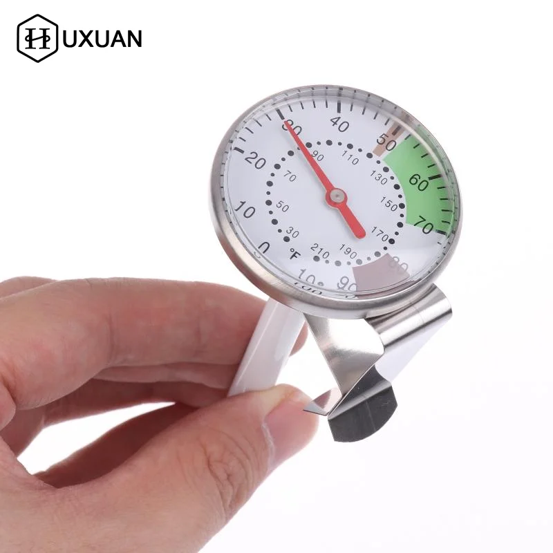 1pcs Mechanical Probe Temperature Gage Dial F/C Kitchen Tools Food Liquid Milk Coffee Thermometer