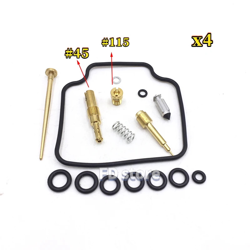 4 Sätze Vergaser-Reparatur- und Überholungssets für Honda CB650SC Nighthawk 650 CB650 SC 1983-1985, Motorrad-Vergaser-Überholungsteile. – Detail 2