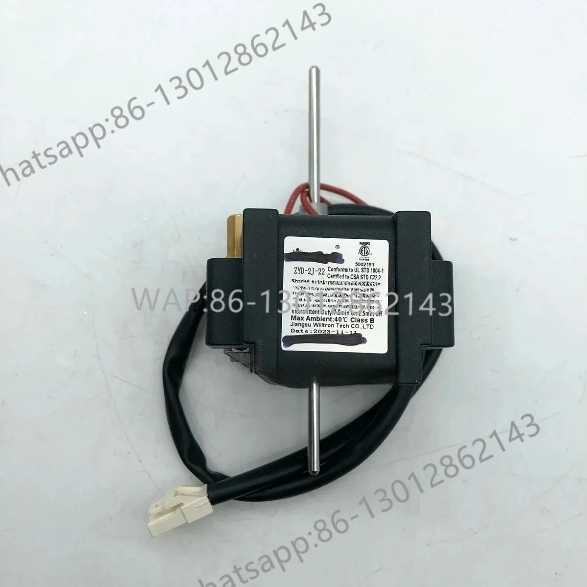 

Refrigeration Fan Input 22W Output 4W 1550RPM 115V Freezer Fan ZYD-2J-22 Series Shaded-Pole Motor