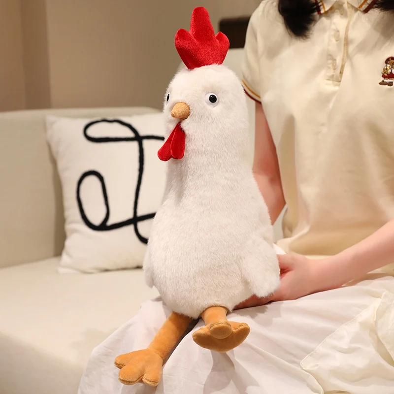 Cute Long Strip Rooster Doll Long Strip Soft Stuffed Animal Rooster Plushie for Kids Birthday Xmas Gift Interesting Rooster Toy