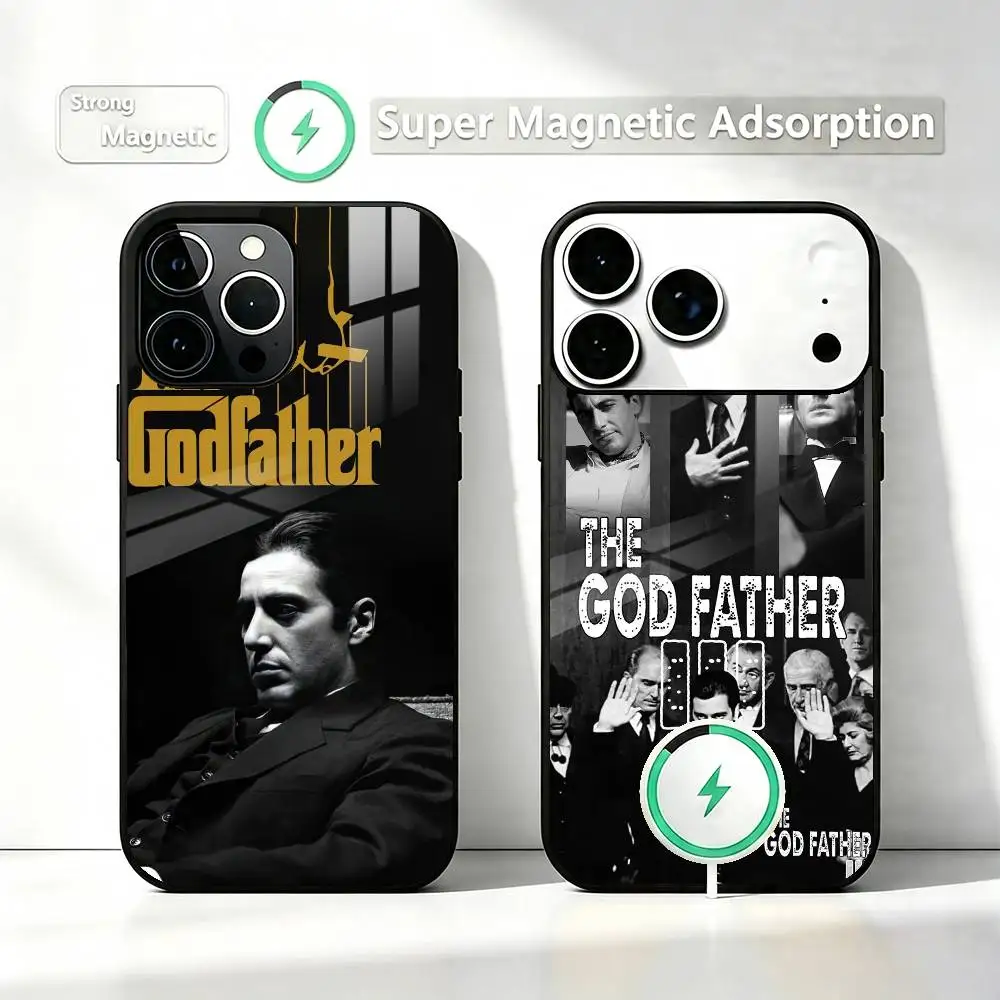 M-Michael Movie Godfather Corleone  Phone Case For iPhone17,16,15,14,13,12, Plus,Pro Compatible with magnetic wireless charging