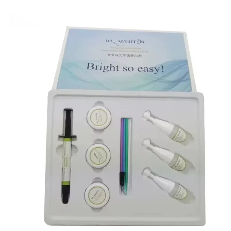 Materials Whitening Kit Treatment Professional Teeth Whitening Gel Natural Whitening Kit for Led Light Machine fast shipping
