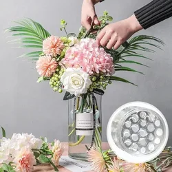 Ikebana Stem Holder for Vases, Bouquet Twister Flower Arrangement DIY Spiral Stem Holder Waterproof Sturdy Floral Arranger