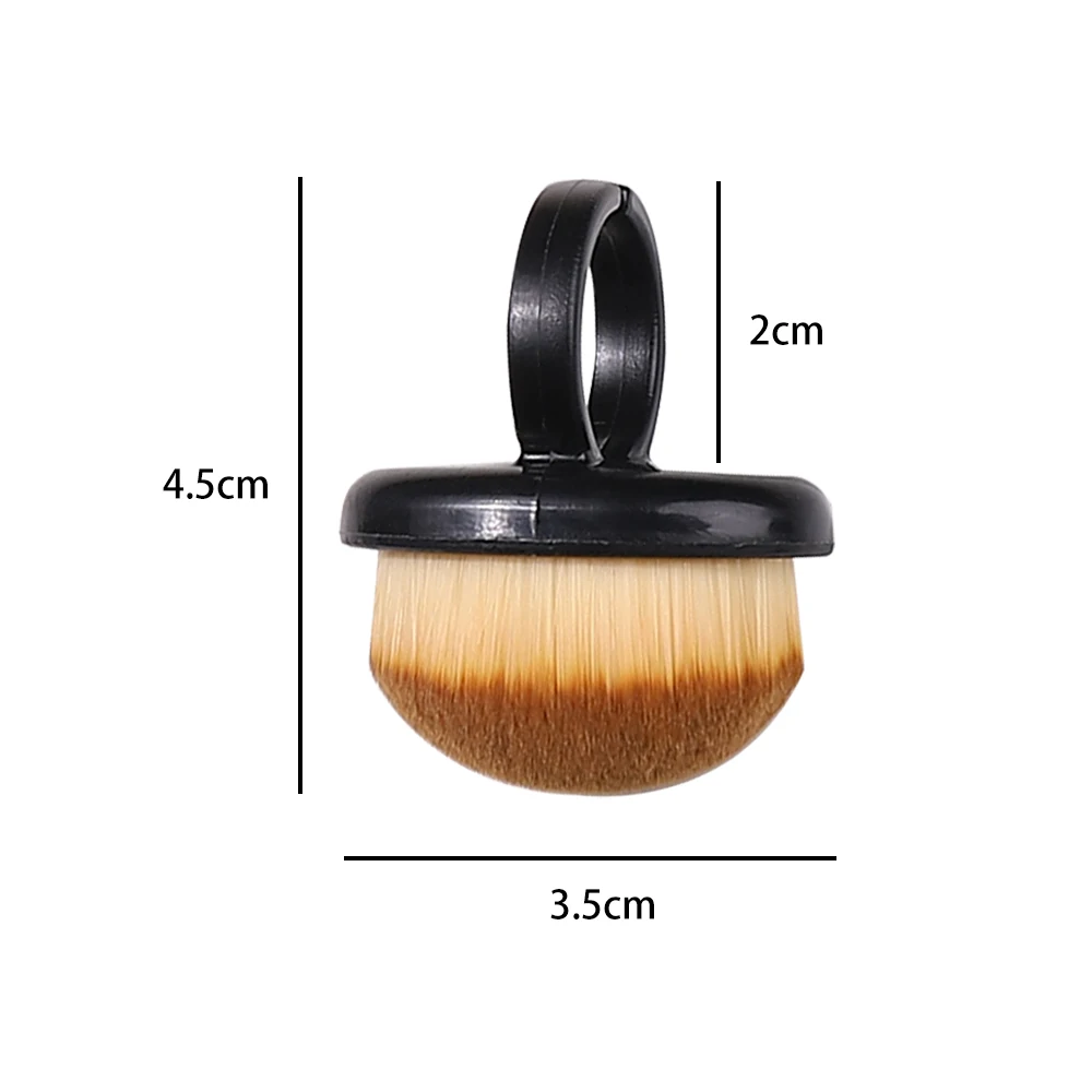 1Pcs Plastic Nails Art Dust Cleaning Brush Buckle Brush Oval Gel Dust Cleaning  Make Up Ring-shaped Brush Manicure Tools