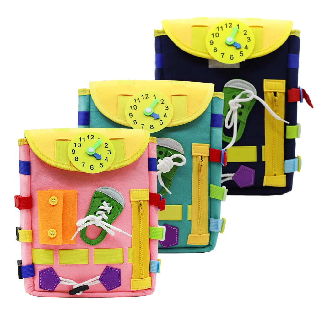 Montessori Brinquedos Educativos para Criança, Conselho Ocupado, Mochilas Escolares, Aprendizagem, Desenvolver Habilidades Motoras Finas, Brinquedos de Viagem para Crianças, Presentes