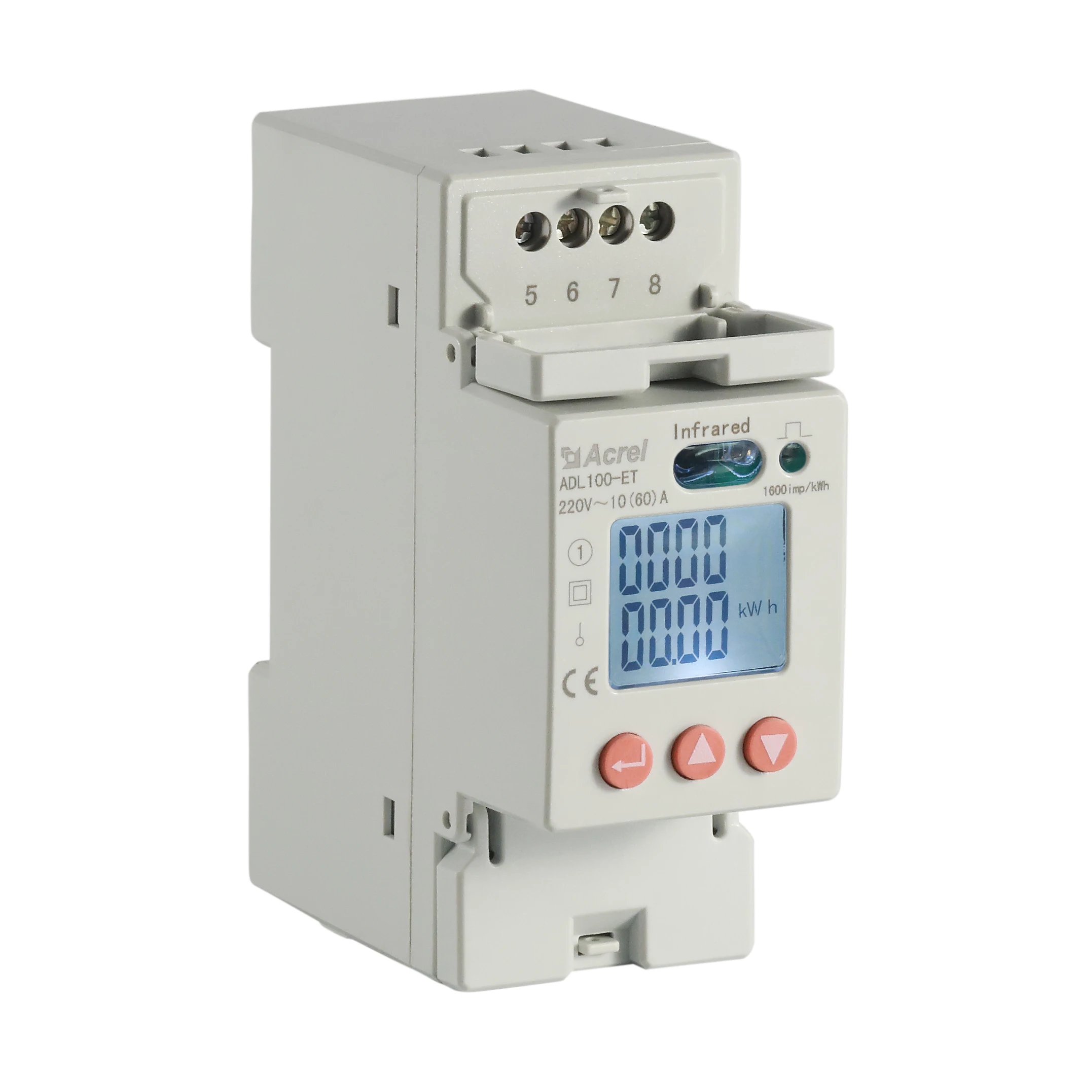 Acrel ADL100-ET/C Din Rail Single Phase Multi-function Power kWh Electricity Energy Meter RS485 Communication