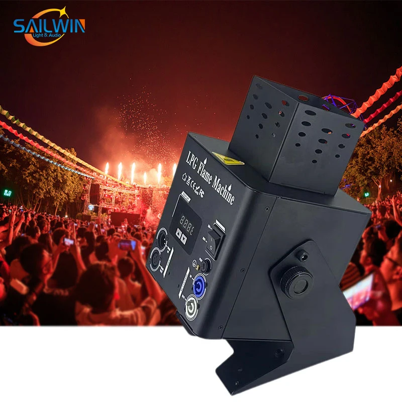 Sailwin 200W LPG Fire Machine Spray Stage Colorful One Head Flame Machine Flame Thrower For Stage Show Special Effects