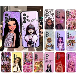Phone Case for Samsung Galaxy A15 A35 A55 A52 A53 A54 A33 A34 A25 A05S A16 A14 A05 A13 M15 M55 M35 Cute Bratz Doll