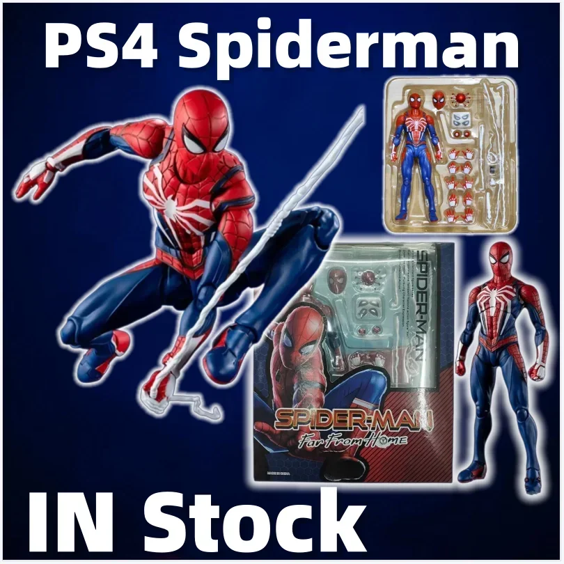 

Hot SHFiguarts Spider Man Figuarts PS4 Game Version SHF Peter Parker Simple style Heroic action Action Figure Model Toys Gift