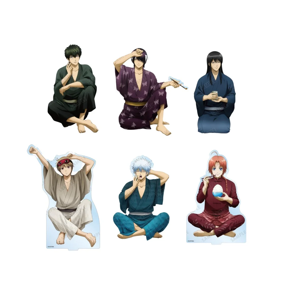 

Charm Anime Keychain Hijikata Toushirou Sakata Gintoki Katsura Kotarou Okita Sougo Kamui Takasugi Shinsuke Acrylic Stand Plate