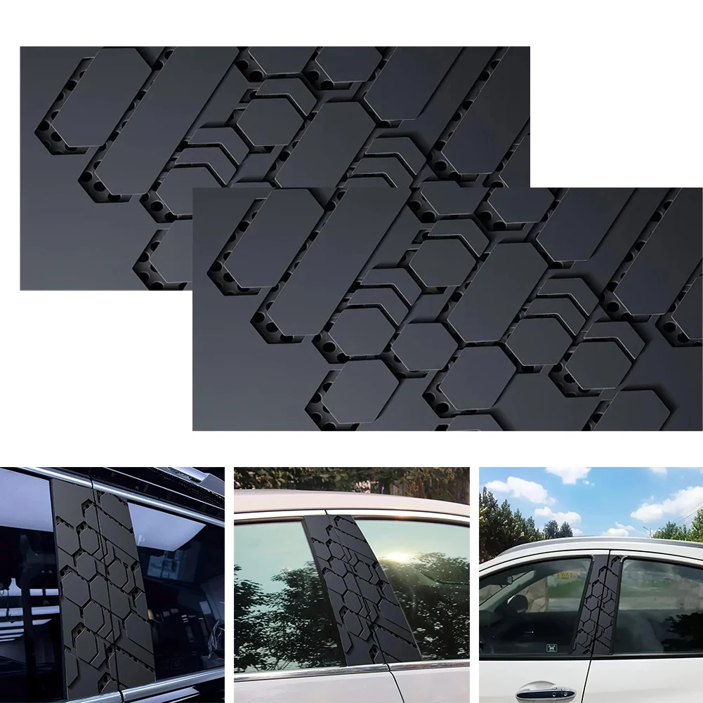Vinyl Car Stickers 2-Pack For B-Pillar Integration Compatible With For All Common Vehicle Platform