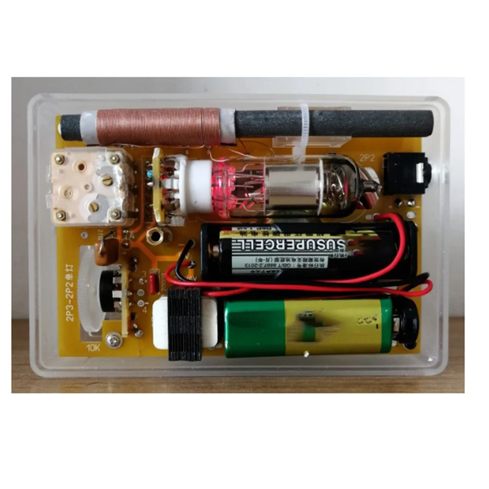 ABSQ-Diy Kits 2P2 Electronic Tube Single Lamp Medium Wave Radio 2P3 Radio Kits