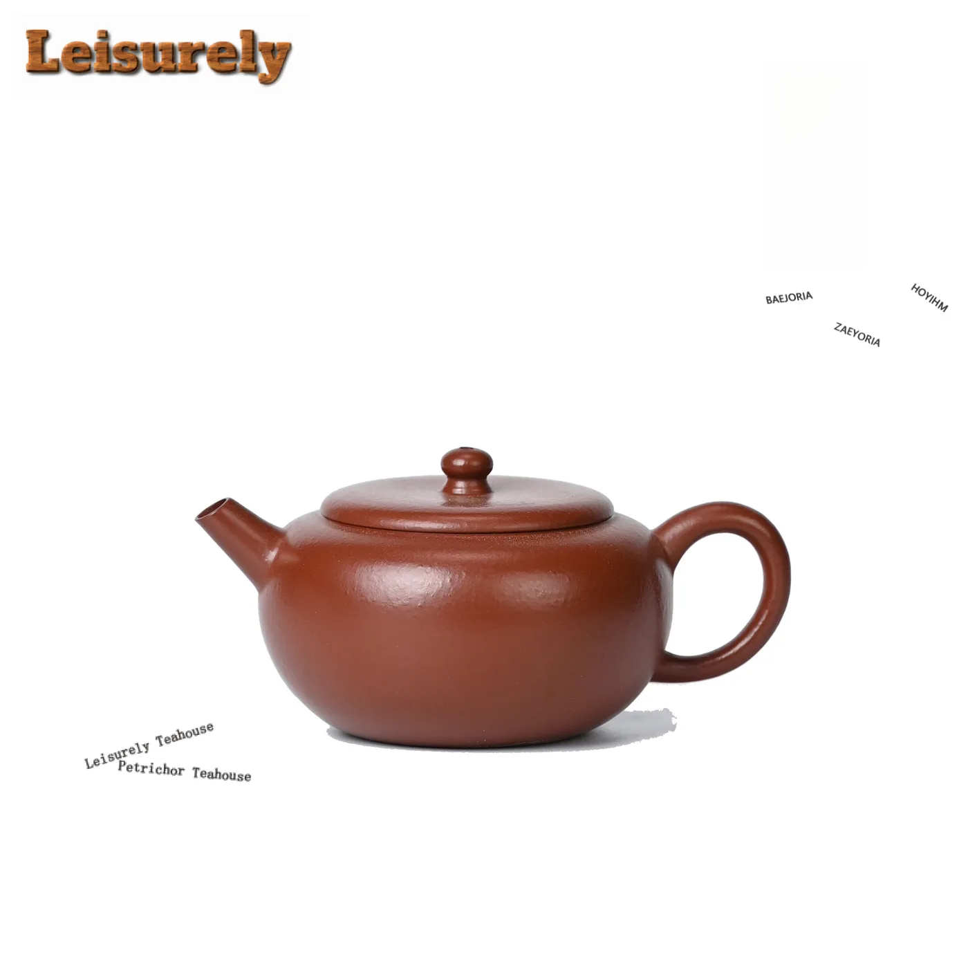 

130ml Elegant Yixing Purple Clay Teapots Handmade Flat Pot Raw Ore Zhu Mud Kettle With Infuser Chinese Zisha Tea Set Teaware